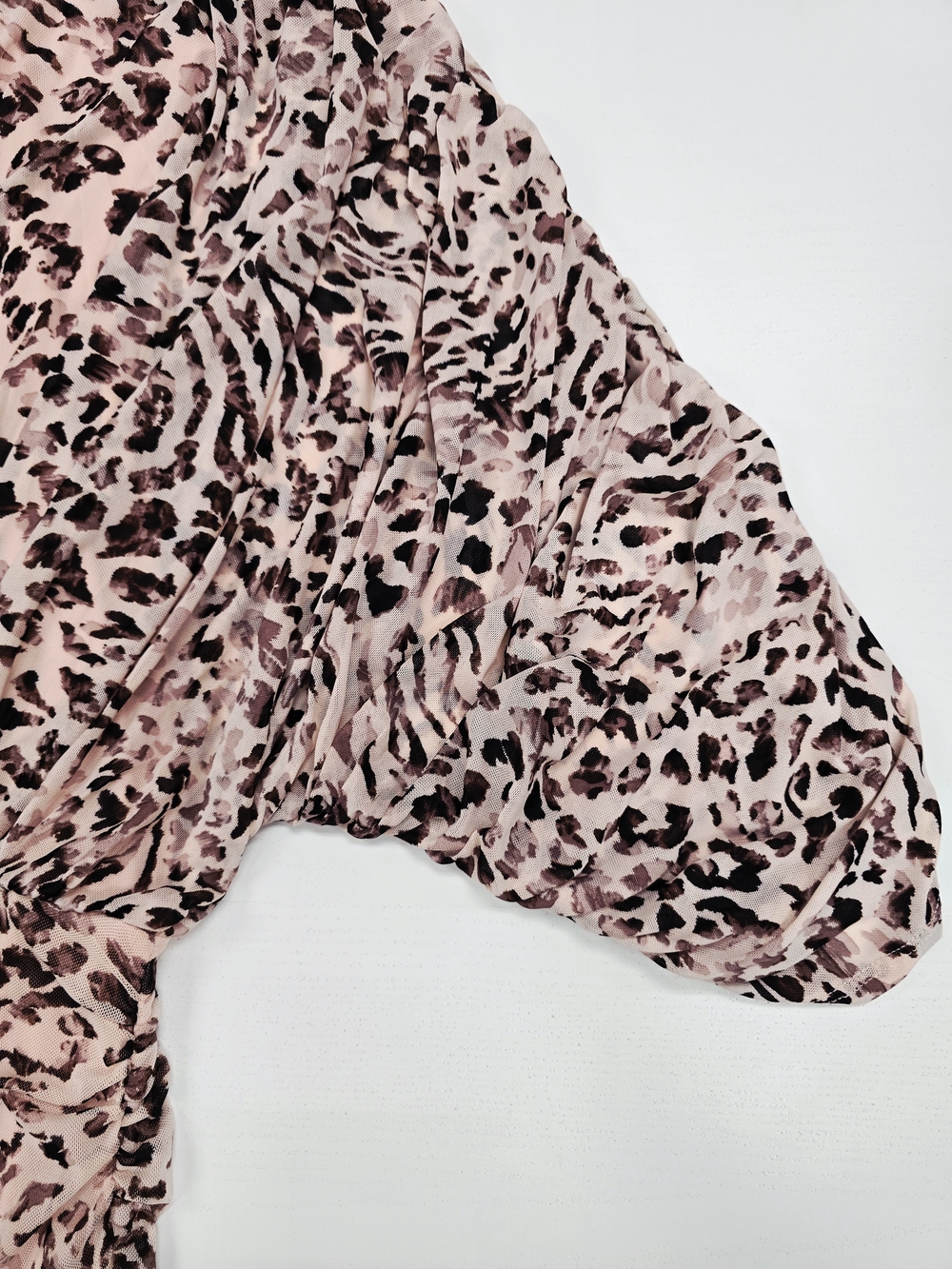 VENUS Pink Leopard Print Ruched Midi Dress - Picture 10 of 10